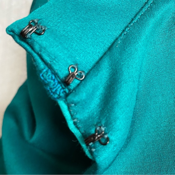 Women’s 1950’s Turquoise Evening-wear Over Coat by Peggy French - Picture 5 of 9